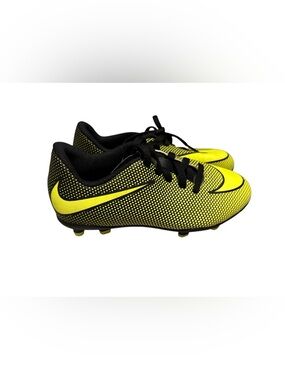 Nike Kids Neon Yellow and Black Soccer Cleats